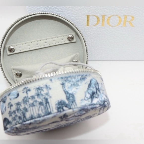 💙DIOR BEAUTY💙Travel Jewelry Case in🌏Around The World🌏Print/NWOT - Picture 4 of 10